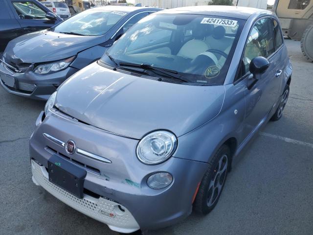 3C3CFFGE5FT685483 - 2015 FIAT 500 ELECTRIC SILVER photo 1