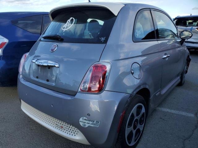 3C3CFFGE5FT685483 - 2015 FIAT 500 ELECTRIC SILVER photo 3