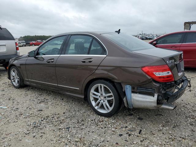 WDDGF4HB7DG101078 - 2013 MERCEDES-BENZ C 250 BROWN photo 2