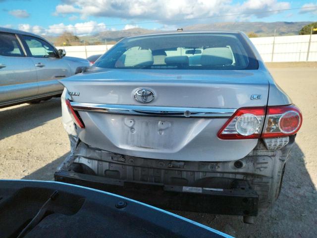 2T1BU4EE6DC064421 - 2013 TOYOTA COROLLA BASE SILVER photo 6