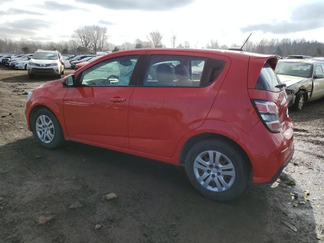 1G1JG6SB7L4119204 - 2020 CHEVROLET SONIC RED photo 2