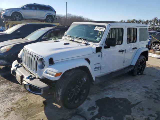 1C4JJXP60NW268023 - 2022 JEEP WRANGLER U SAHARA 4XE WHITE photo 1