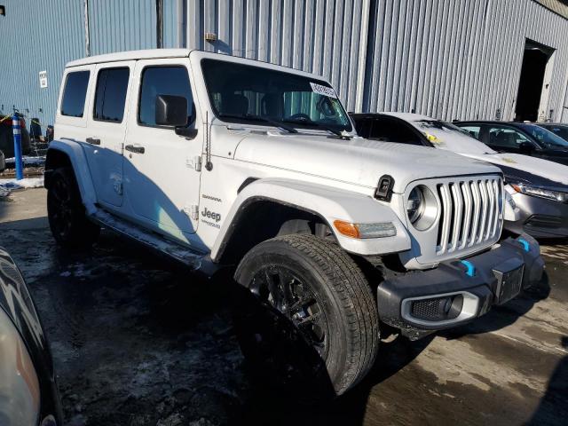1C4JJXP60NW268023 - 2022 JEEP WRANGLER U SAHARA 4XE WHITE photo 4