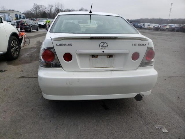 JTHBD192520044651 - 2002 LEXUS IS 300 WHITE photo 6