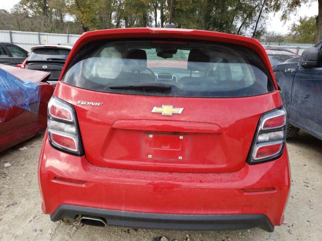 1G1JG6SB5L4118262 - 2020 CHEVROLET SONIC RED photo 6