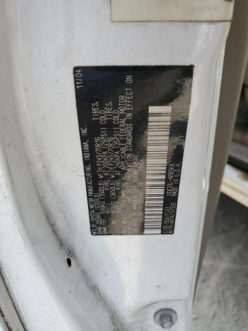 5TBRT34115S460249 - 2005 TOYOTA TUNDRA ACCESS CAB SR5 WHITE photo 12