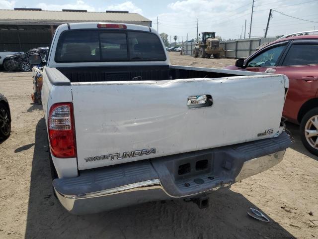 5TBRT34115S460249 - 2005 TOYOTA TUNDRA ACCESS CAB SR5 WHITE photo 6
