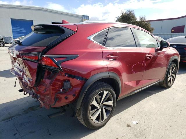 JTJBARBZ5J2159234 - 2018 LEXUS NX 300 BASE წითელი ფოტო 3