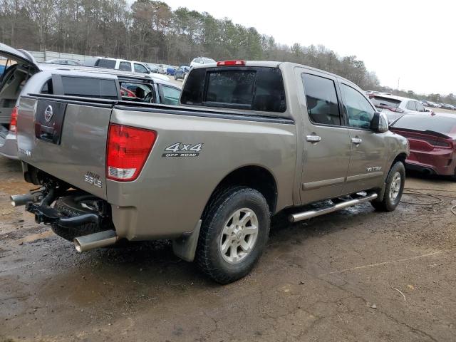 1N6BA07B46N522992 - 2006 NISSAN TITAN CREW XE GRAY photo 3