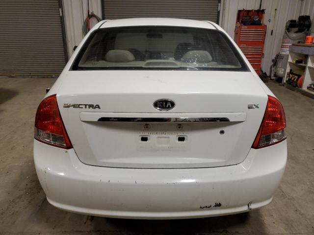 KNAFE221495593680 - 2009 KIA SPECTRA EX WHITE photo 6