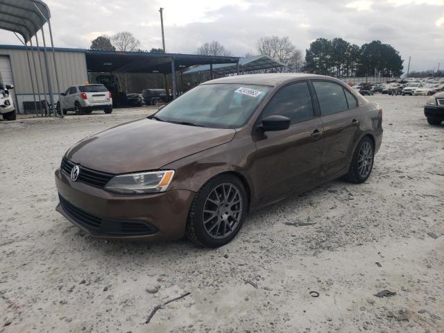 3VW2K7AJ2EM403515 - 2014 VOLKSWAGEN JETTA BASE BROWN photo 1
