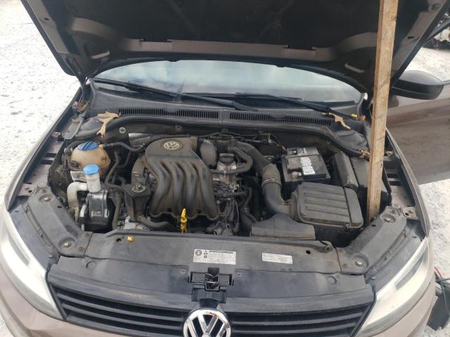3VW2K7AJ2EM403515 - 2014 VOLKSWAGEN JETTA BASE BROWN photo 11