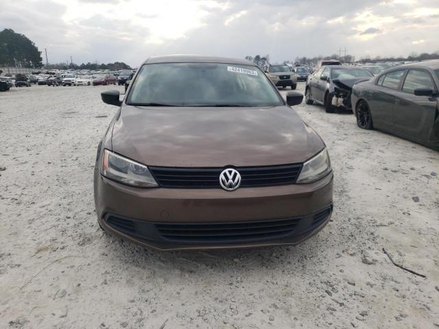 3VW2K7AJ2EM403515 - 2014 VOLKSWAGEN JETTA BASE BROWN photo 5