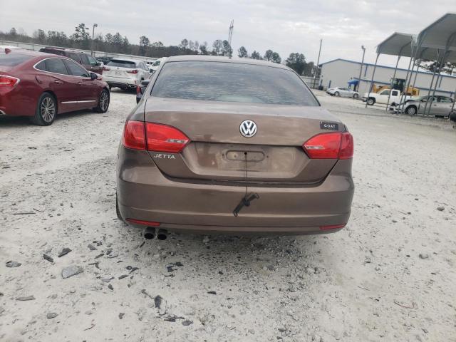 3VW2K7AJ2EM403515 - 2014 VOLKSWAGEN JETTA BASE BROWN photo 6