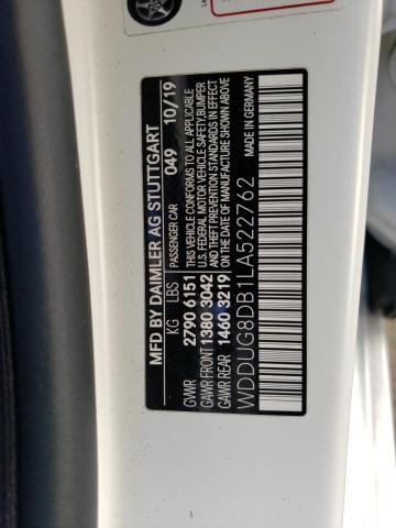 WDDUG8DB1LA522762 - 2020 MERCEDES-BENZ S 560 WHITE photo 13