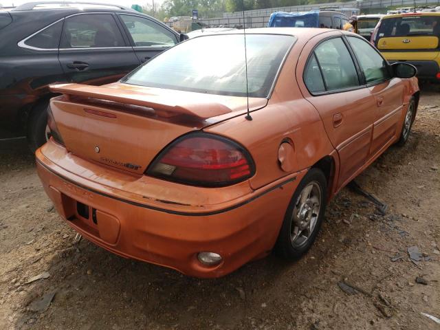 1G2NW52E64C153405 - 2004 PONTIAC GRAND AM GT ORANGE photo 4