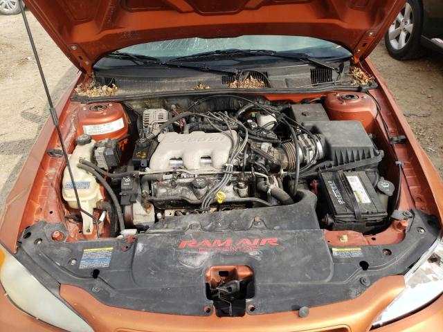 1G2NW52E64C153405 - 2004 PONTIAC GRAND AM GT ORANGE photo 7