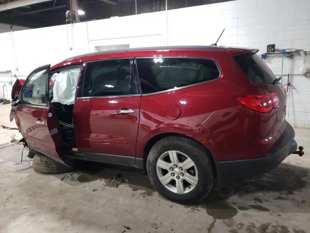 1GNKVGED0BJ215641 - 2011 CHEVROLET TRAVERSE LT MAROON photo 2