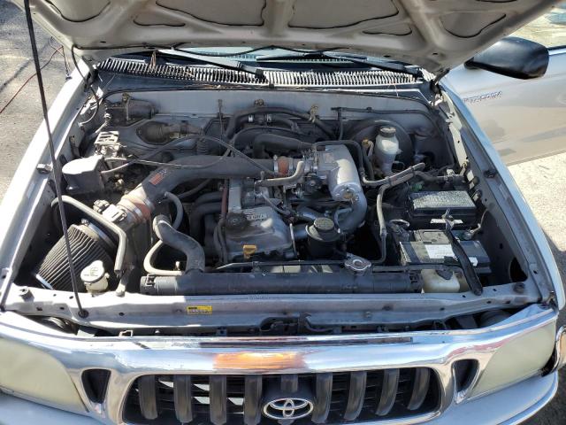 5TEVL52N04Z382524 - 2004 TOYOTA TACOMA XTRACAB SILVER photo 11