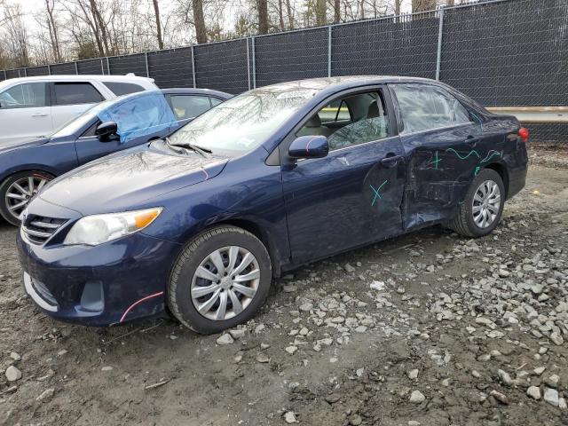 2T1BU4EEXDC093355 - 2013 TOYOTA COROLLA BASE BLUE photo 1