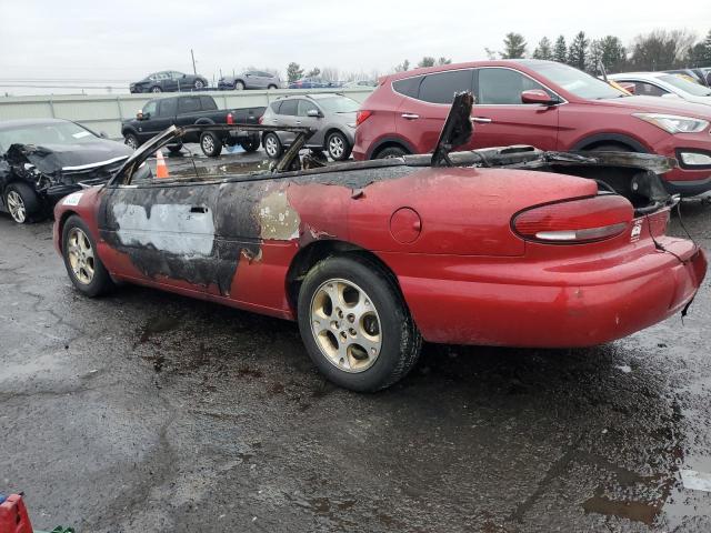 3C3EL55H2XT607284 - 1999 CHRYSLER SEBRING JXI RED photo 2