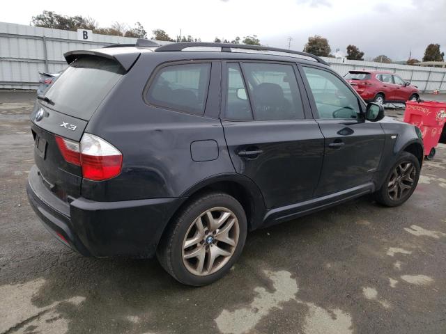 WBXPC9C46AWJ35588 - 2010 BMW X3 XDRIVE30I BLACK photo 3