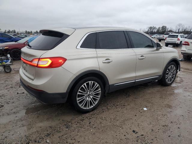2LMPJ6LR7HBL22315 - 2017 LINCOLN MKX RESERVE Բեժ լուսանկար 3