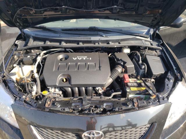 2T1BU4EE5AC358582 - 2010 TOYOTA COROLLA BASE BLACK photo 11