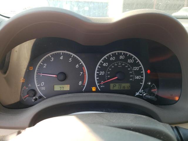 2T1BU4EE5AC358582 - 2010 TOYOTA COROLLA BASE BLACK photo 9