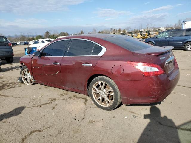 1N4AA5AP9DC833168 - 2013 NISSAN MAXIMA S MAROON photo 2