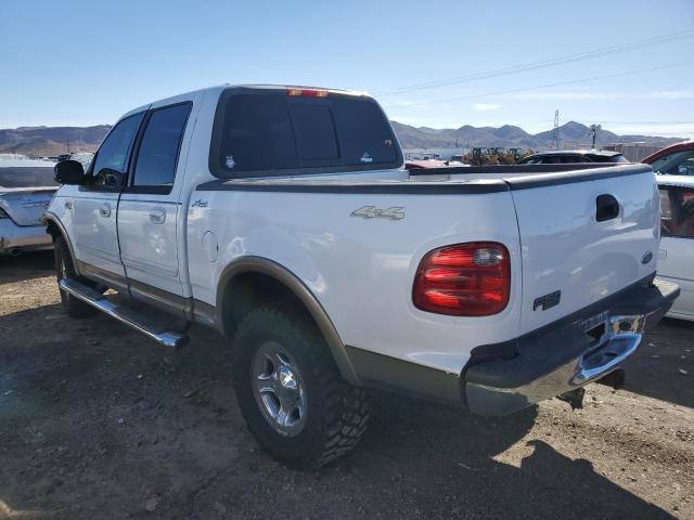 1FTRW08L61KB18158 - 2001 FORD F150 SUPERCREW WHITE photo 2