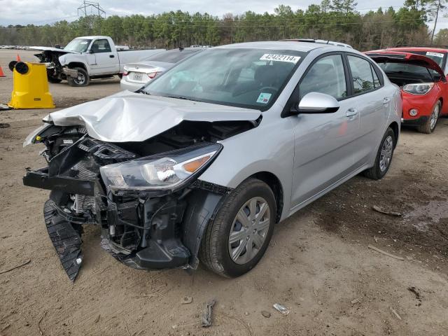 3KPA24AD8PE613377 - 2023 KIA RIO LX SILVER photo 1