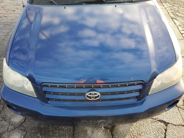 JTEGF21A210006749 - 2001 TOYOTA HIGHLANDER BLUE photo 11