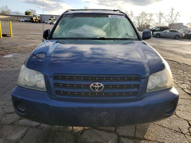 JTEGF21A210006749 - 2001 TOYOTA HIGHLANDER BLUE photo 5