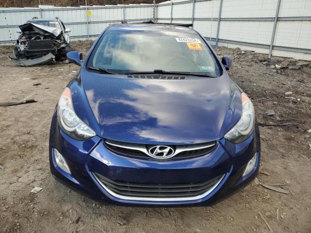 5NPDH4AE6DH455116 - 2013 HYUNDAI ELANTRA GLS BLUE photo 5