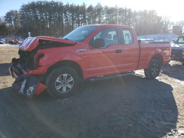 1FTEX1EP0FKE74671 - 2015 FORD F150 SUPER CAB RED photo 1