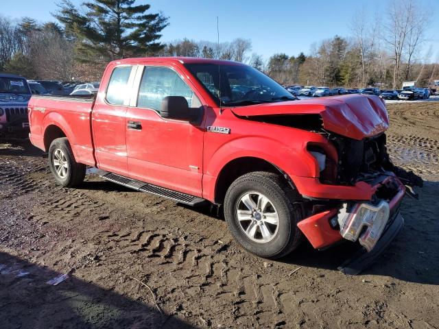 1FTEX1EP0FKE74671 - 2015 FORD F150 SUPER CAB RED photo 4