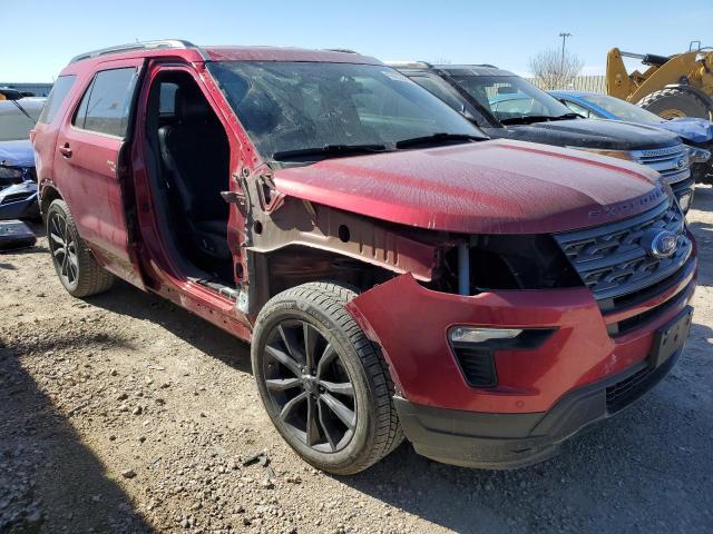 1FM5K7DH6JGB88861 - 2018 FORD EXPLORER XLT BURGUNDY photo 4