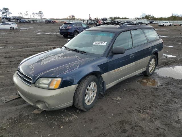 4S3BH665927603854 - 2001 SUBARU LEGACY OUTBACK BLUE photo 1