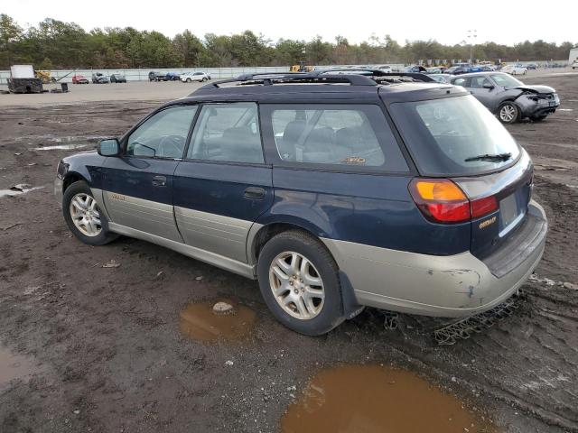 4S3BH665927603854 - 2001 SUBARU LEGACY OUTBACK BLUE photo 2