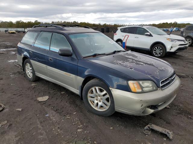 4S3BH665927603854 - 2001 SUBARU LEGACY OUTBACK BLUE photo 4