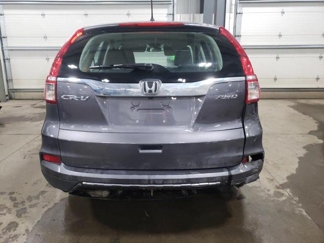 5J6RM4H3XGL015903 - 2016 HONDA CR-V LX GRAY photo 6