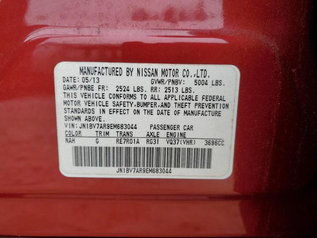 JN1BV7AR9EM683044 - 2014 INFINITI Q50 BASE RED photo 12