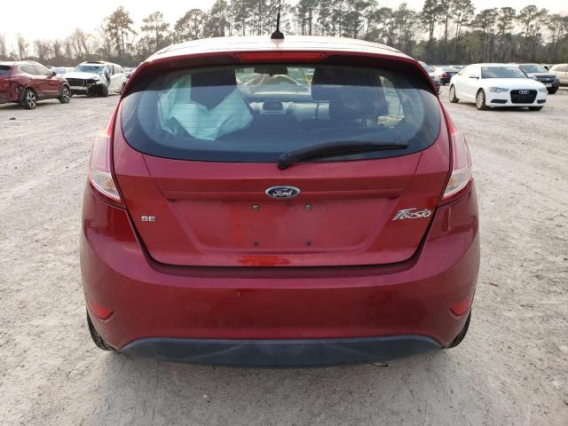 3FADP4EJ4HM130545 - 2017 FORD FIESTA SE RED photo 6