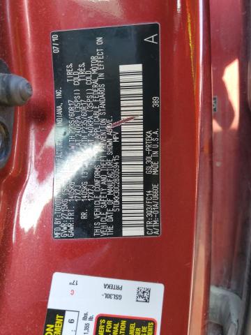 5TDKK3DC2BS059415 - 2011 TOYOTA SIENNA LE RED photo 13