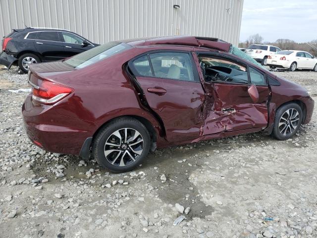 19XFB2F81EE084504 - 2014 HONDA CIVIC EX BURGUNDY photo 3