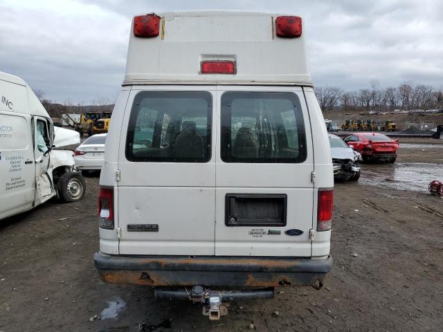 1FTSS34L59DA33381 - 2009 FORD ECONOLINE E350 SUPER DUTY VAN WHITE photo 6