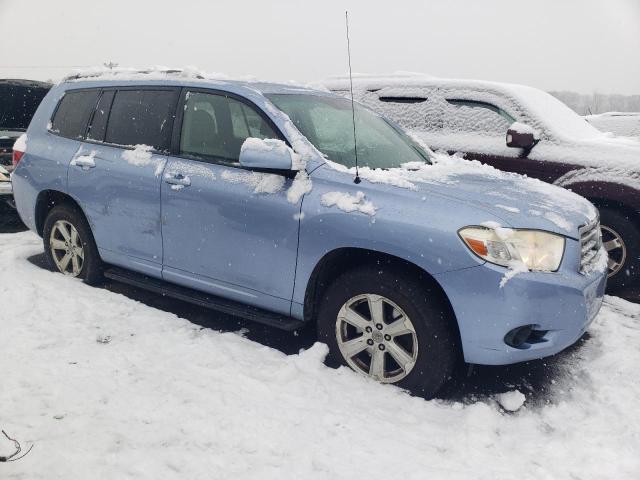 JTEES41A182066602 - 2008 TOYOTA HIGHLANDER BLUE photo 4