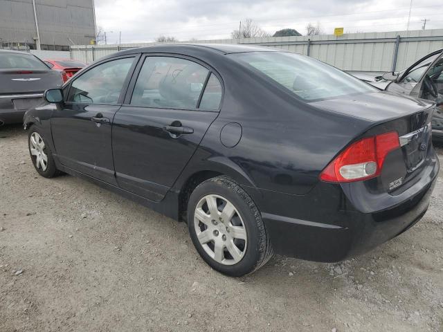 2HGFA1F51BH517677 - 2011 HONDA CIVIC LX BLACK photo 2