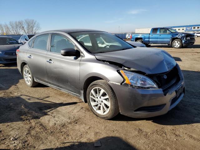 3N1AB7AP1FY377795 - 2015 NISSAN SENTRA S GRAY photo 4